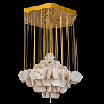 Люстра с фигурными подвесками из натурального камня Glowing Spheres варинант исполнения - 3 | Loft Concept в Челябинске