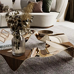 Дизайнерский журнальный стол волнистой формы Nyxacad варинант исполнения - 3 | Loft Concept в Челябинске