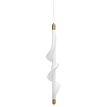 Люстра с белым скрученным плафоном Golden Swirl варинант исполнения - 1 | Loft Concept в Челябинске