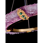 Люстра в форме кольца розовая Warm Pink Light варинант исполнения - 4 | Loft Concept в Челябинске