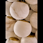 Люстра подвесная с сферическими плафонами из натурального камня Glowing Spheres варинант исполнения - 4 | Loft Concept в Челябинске