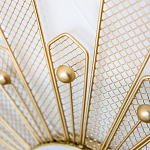 Часы настенные из металла в виде солнца с белым циферблатом Mirror Tower Clock варинант исполнения - 2 | Loft Concept в Челябинске