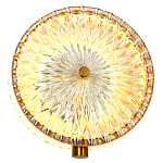 Бра с плафоном из рельефного стекла Peony Glass Bronze  варинант исполнения - 2 | Loft Concept в Челябинске