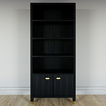 Книжный Стеллаж Elsa Dreams Black с задней стенкой варинант исполнения - 5 | Loft Concept в Челябинске