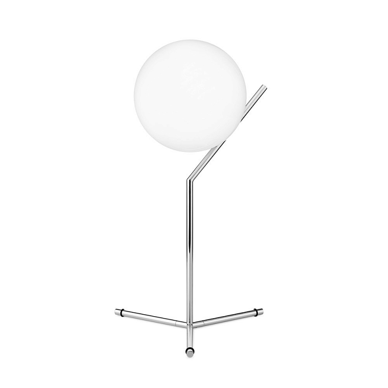 Настольная лампа Flos IC Lights T Chrome Хром Белый в Челябинске | Loft Concept 