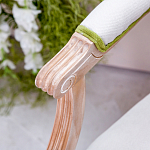 Стул с подлокотниками золотистый из бука с изображением птиц и цветов Blooming Birds варинант исполнения - 2 | Loft Concept в Челябинске