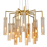 Люстра со стеклянными цилиндрическими плафонами Luminous Cylinders Amber варинант исполнения - 1 | Loft Concept в Челябинске