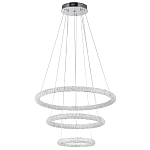 Многоярусная кольцевая люстра с хрустальным декором Gilbertine Crystal Ring Chandelier варинант исполнения - 2 | Loft Concept в Челябинске