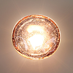 Бра с круглым плафоном из прозрачного стекла с пузырьками воздуха Effervia  варинант исполнения - 6 | Loft Concept в Челябинске