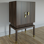 Кабинетный шкаф Elsa Dreams Walnut с 2-мя ящиками варинант исполнения - 6 | Loft Concept в Челябинске