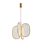 Люстра с гравировкой на акриловых плафонах Gravyura Bronze D 50 см варинант исполнения - 2 | Loft Concept в Челябинске