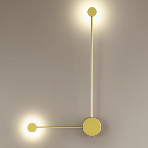 Бра Pin Wall Light Gold Angle