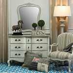 Комод бежевый в стиле Прованс Montmartre Provence Beige Wide варинант исполнения - 3 | Loft Concept в Челябинске