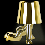 Настольная лампа фигурная цвета золото с гладким абажуром Высота 17 см Sophia варинант исполнения - 5 | Loft Concept в Челябинске
