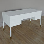 Письменный стол с 4-мя ящиками Elsa Dreams White варинант исполнения - 5 | Loft Concept в Челябинске