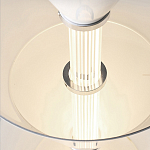 Подвесной светильник светодиодный в виде ряда белых металлических конусов  Herringbone варинант исполнения - 8 | Loft Concept в Челябинске