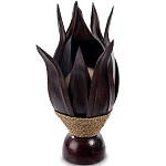 Настольная лампа черная INDONESIAN LAMPS 1 варинант исполнения - 1 | Loft Concept в Челябинске