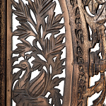 Ширма с  орнаментом ручная резьба Indian Antique Furniture варинант исполнения - 4 | Loft Concept в Челябинске