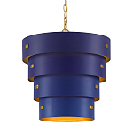Подвесной светильник фигурный синий из 4-х широких колец Alternating Rings варинант исполнения - 1 | Loft Concept в Челябинске