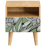 Прикроватная тумба с изображением на ящике Elise Nightstand варинант исполнения - 18 | Loft Concept в Челябинске