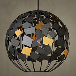 Люстра в форме сферы с декором из металлических квадратов Path to the Stars варинант исполнения - 3 | Loft Concept в Челябинске