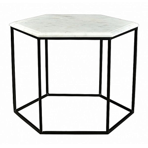 Кофейный столик Hexagon White Marble