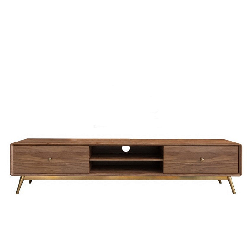Тв-тумба Walnut tv Орех Глянцевое золото Тв-тумба Walnut tv Орех Глянцевое золото в Челябинске | Loft Concept
