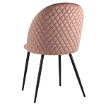 Мягкий стул в велюре пыльно-розового цвета Miruna Chair варинант исполнения - 4 | Loft Concept в Челябинске