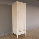 Узкий Шкаф Primo с 2 выдвижными ящиками Светлый дуб варинант исполнения - 3 | Loft Concept в Челябинске