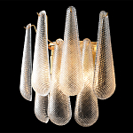 Бра с подвесками из рифленного стекла в форме капель Textured Glass варинант исполнения - 1 | Loft Concept в Челябинске