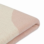 Плед из хлопка бежевого цвета с абстрактным принтом Elysian Flow Peach варинант исполнения - 4 | Loft Concept в Челябинске