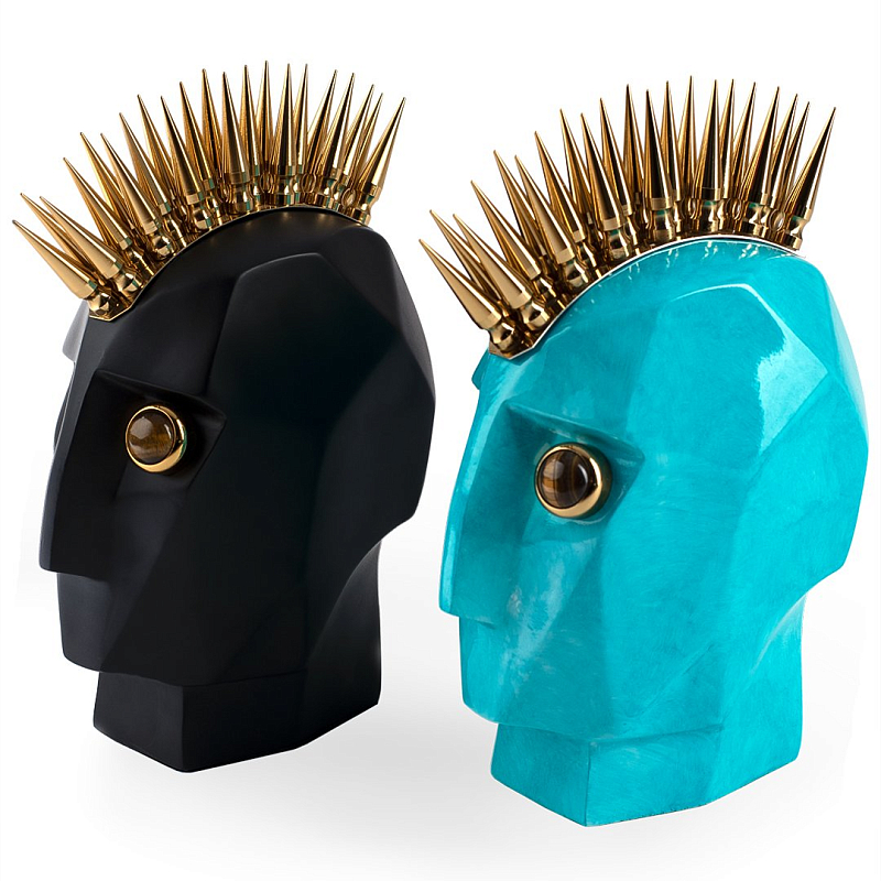 Аксессуар Kelly Wearstler Head Trip Sculpture II Черный Золотой Бирюзовый Аксессуар Kelly Wearstler Head Trip Sculpture II Черный Золотой Бирюзовый в Челябинске | Loft Concept