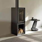 Дизайнерский журнальный столик чёрный с круглой столешницей Arycy варинант исполнения - 7 | Loft Concept в Челябинске