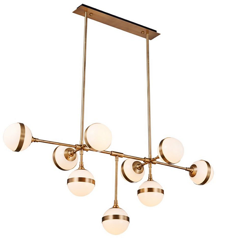 Люстра Peggy Guggen Chandelier Large Brass Белый Латунь Люстра Peggy Guggen Chandelier Large Brass Белый Латунь в Челябинске | Loft Concept