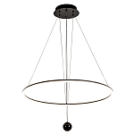 Светодиодная люстра Black LED Circle and Ball Lamp варинант исполнения - 2 | Loft Concept в Челябинске