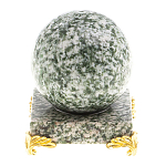 Шар декоративный на подставке из натурального камня Жадеит Natural Stone Spheres 6 см варинант исполнения - 1 | Loft Concept в Челябинске