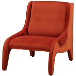 Дизайнерское кресло оранжевое в мягкой велюровой обивке Granger Armchair Orange варинант исполнения - 1 | Loft Concept в Челябинске