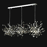 Люстра подвесная из трех частей с металлическими круглыми элементами Terzani Argent варинант исполнения - 9 | Loft Concept в Челябинске