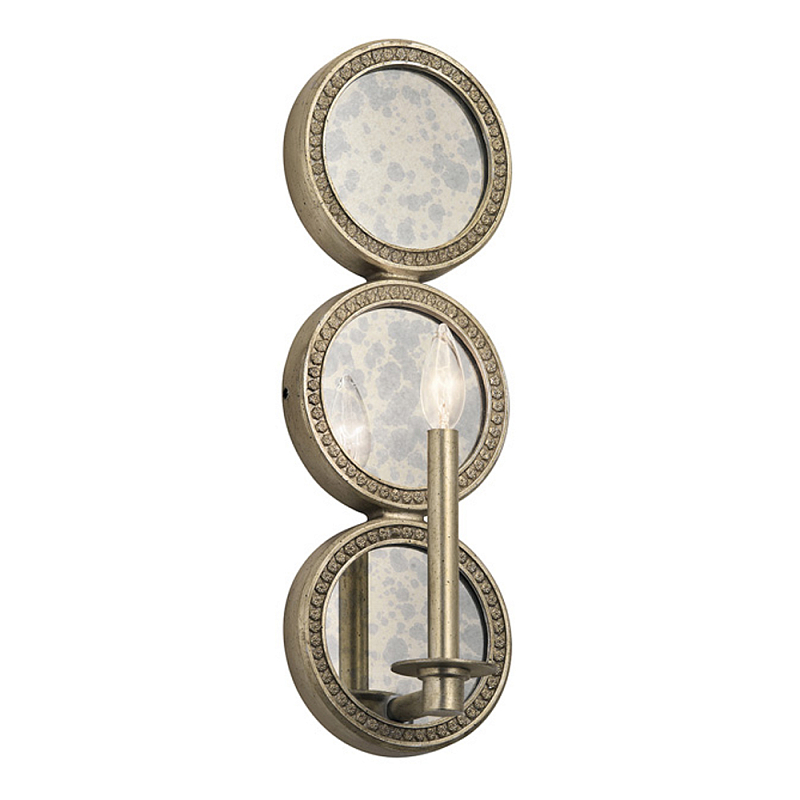 Бра в виде трех круглых зеркал Kichler Серебряный в Челябинске | Loft Concept 