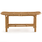 Скамья из ротанга с подушкой Manlio Rattan Bench варинант исполнения - 5 | Loft Concept в Челябинске