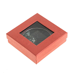 Зеркало карманное двухстороннее круглое из натурального камня Серафинит в подарочной упаковке Silver Stone Mirrors варинант исполнения - 4 | Loft Concept в Челябинске