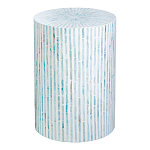 Столик с инкрустацией с перламутровым узором Dominic Blue варинант исполнения - 1 | Loft Concept в Челябинске