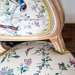 Стул из массива бука бежевый с изображением птиц и цветов Beige Green Chinoiserie Birds Garden Chair варинант исполнения - 5 | Loft Concept в Челябинске