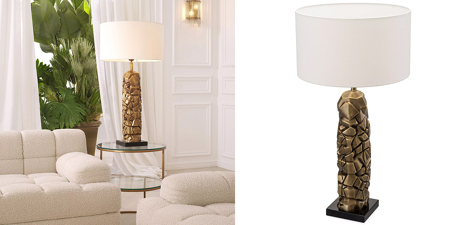 Настольная лампа Eichholtz Table Lamp The Rock Настольная лампа Eichholtz Table Lamp The Rock - Loft-Concept в Челябинске