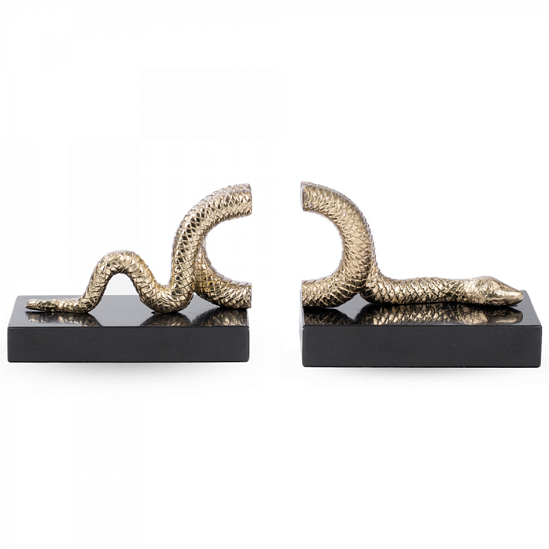 Держатель для книг Golden Snake Черный Золотой Держатель для книг Golden Snake Черный Золотой в Челябинске | Loft Concept