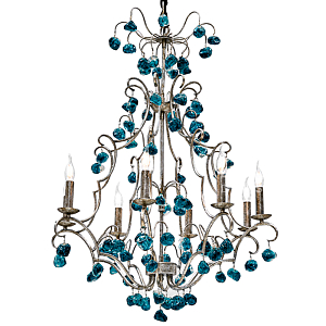 Люстра Crystal Blue Cupertino Chandelier 