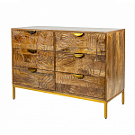 Комод с выдвижными ящиками и фактурным фасадом Termite варинант исполнения - 3 | Loft Concept в Челябинске