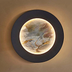 Бра в форме диска черного цвета Borders of Black варинант исполнения - 4 | Loft Concept в Челябинске