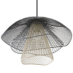 Подвесной светильник Black Grey Mesh Lampshade Hanging Lamp варинант исполнения - 3 | Loft Concept в Челябинске