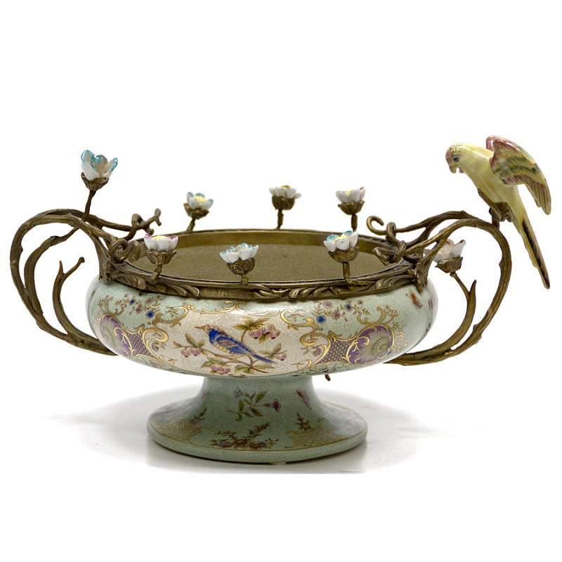 Чаша Bowl Forget-me-not Голубой пастельный Бронза Чаша Bowl Forget-me-not Голубой пастельный Бронза в Челябинске | Loft Concept